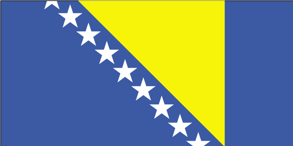 Bosnien und Herzegowina Flagge